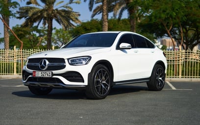 Mercedes GLC 200 Coupe (White), 2024 for rent in Sharjah
