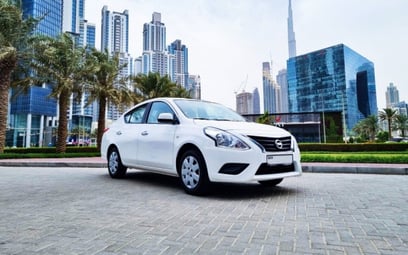 Nissan Sunny (White), 2023 for rent in Abu-Dhabi