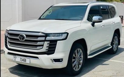 Toyota Land Cruiser 300 (White), 2021 for rent in Abu-Dhabi