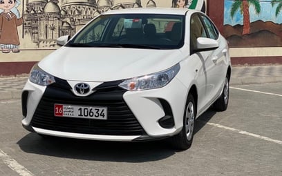 Toyota Yaris (White), 2021 for rent in Dubai
