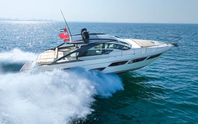 Pershing 5X Pearl White 52 ft for rent in Dubai