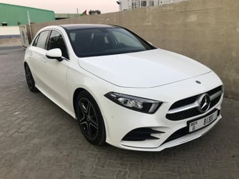 White Mercedes A 250 2019 for rent in Dubai