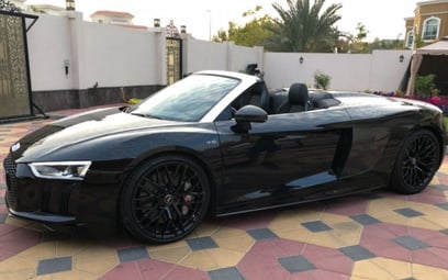 Black Audi R8 Black Edition 2018 for rent in Dubai