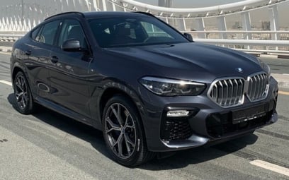 Black BMW X6 2020 for rent in Dubai