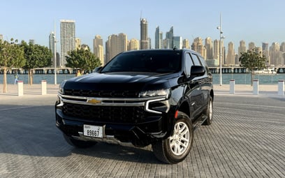 Black Chevrolet Tahoe 2022 for rent in Dubai