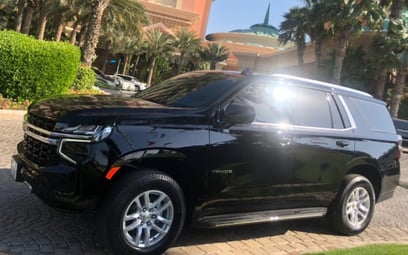 Black New Chevrolet Tahoe 2021 noleggio a Dubai