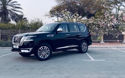 إيجار Black Nissan Patrol Platinium 2021 في دبي