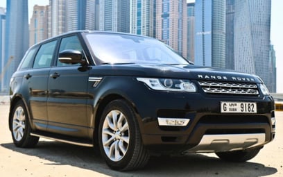 Black Range Rover Sport 2016 للإيجار في دبي