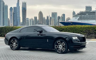 Black Rolls Royce Wraith 2019 noleggio a Dubai