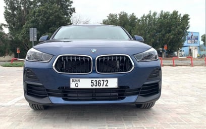 Blue BMW x2 2022 2022 for rent in Dubai