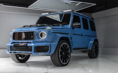 Blue Mercedes G63 Brabus Hermes 2019 à louer à Dubaï