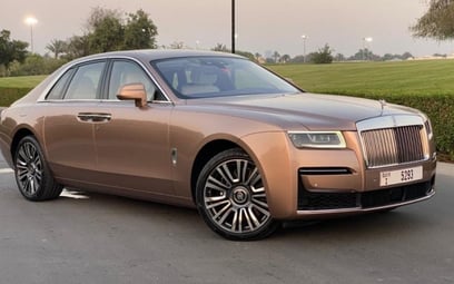 Brown Rolls Royce Ghost 2021 for rent in Dubai