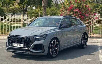 Grey Audi QRS8 2021 for rent in Dubai