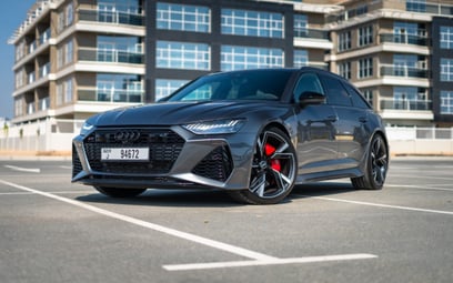 Audi RS6 (Grey), 2022 for rent in Dubai