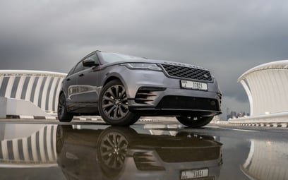 Grey Range Rover Velar 2020 for rent in Dubai