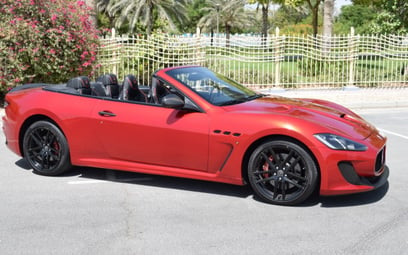 Red Maserati GranCabrio 2017 for rent in Dubai