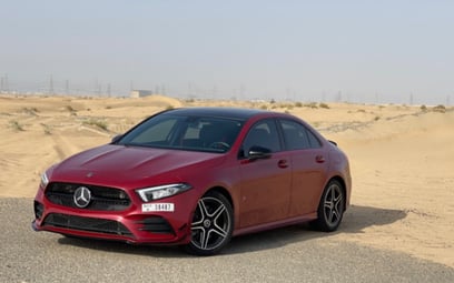 Red Mercedes A Class AMG 2020 for rent in Dubai