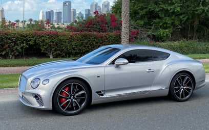 Silver Bentley Continental GT 2019 for rent in Dubai