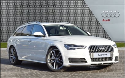White Audi A6 2018 迪拜汽车租凭