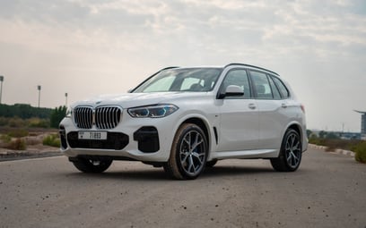 White BMW X5 2023 for rent in Dubai