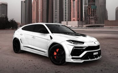 White Lamborghini Urus Novitec 2020 for rent in Dubai