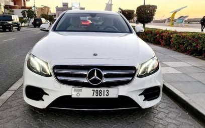White Mercedes E Class 2019 for rent in Dubai