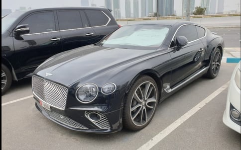 Black Bentley Continental GT, 2019 for rent in Dubai