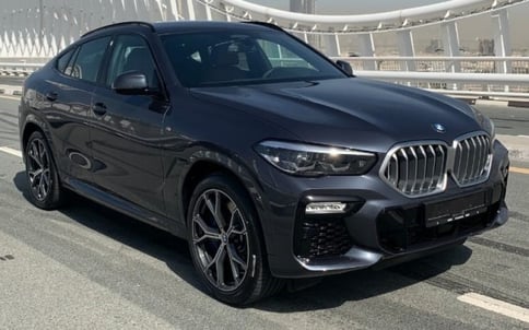 Black BMW X6, 2020 for rent in Dubai