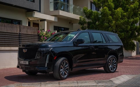 أسود Cadillac Escalade Platinum Fully Loaded, 2021 للإيجار في دبي