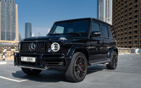 Black Mercedes G class, G63, 2020 for rent in Dubai