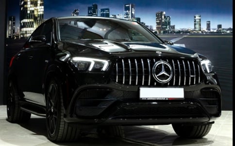 黑色 New Mercedes GLE 63, 2021 迪拜汽车租凭
