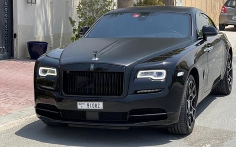 أسود Rolls Royce Wraith Adamas, 2019 للإيجار في دبي