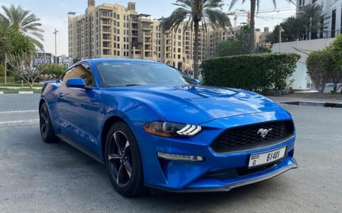 أزرق Ford Mustang, 2019 للإيجار في دبي
