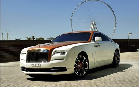 Аренда Золотой Rolls Royce Wraith, 2020 в Дубае