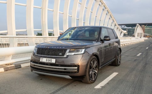 Grey Range Rover Vogue, 2023 for rent in Dubai