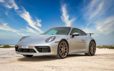 Silver Porsche 911 Carrera 2 S, 2021 for rent in Dubai