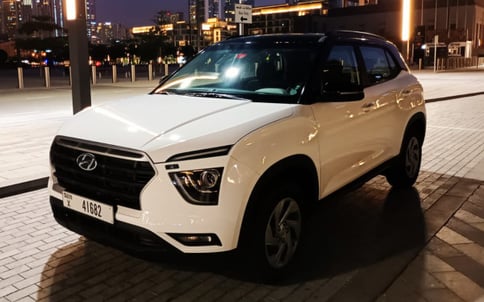 White Hyundai Creta, 2022 for rent in Dubai