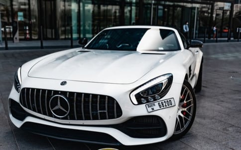 White Mercedes GTC, 2020 for rent in Dubai