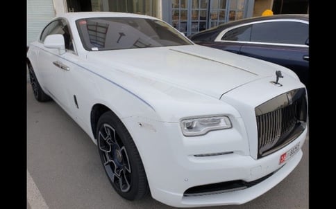 White Rolls Royce Wraith, 2019 for rent in Dubai