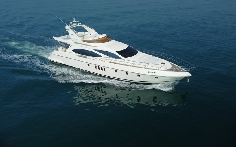 Motorboot Azimut Princess 68 ft in Dubai Harbour te huur in Dubai