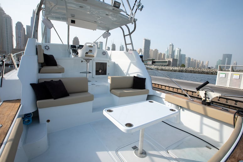 A-Salt Weapon Sport Fishing 40 piede (13m) Barca a motore a Dubai Harbour in affitto a Dubai 4