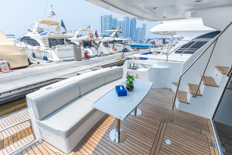 Sky Walker Art 52 ft (16m) Power boat in Dubai Harbour for rent in Dubai 4
