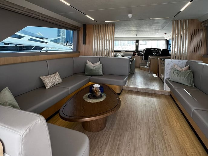 Sky Walker Aura 62 ft (19m) Power boat in Dubai Harbour for rent in Dubai