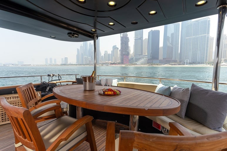 Azimut Anna with Jacuzzi 85 ft (26m) Power boat in Dubai Harbour for rent in Dubai 9