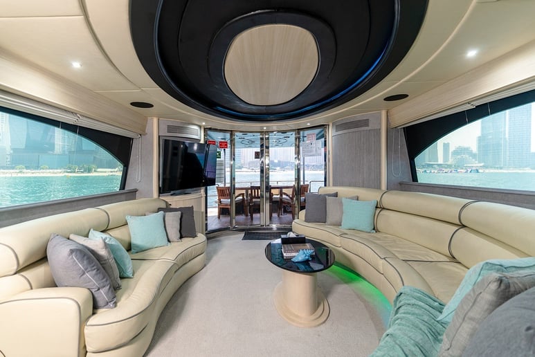 Azimut Anna with Jacuzzi 85 ft (26m) Power boat in Dubai Harbour for rent in Dubai 5