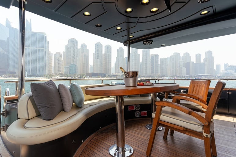 Azimut Anna with Jacuzzi 85 ft (26m) Power boat in Dubai Harbour for rent in Dubai 7