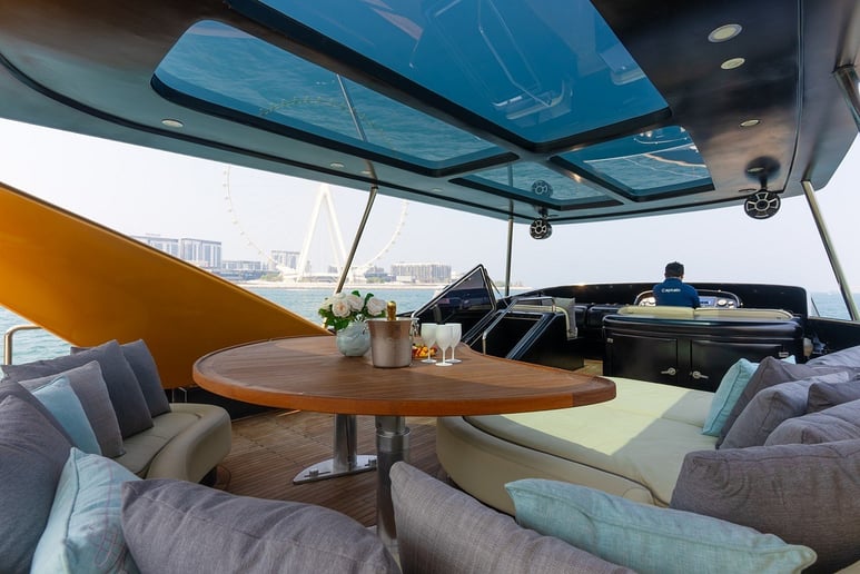 Azimut Anna with Jacuzzi 85 ft (26m) Power boat in Dubai Harbour for rent in Dubai 10