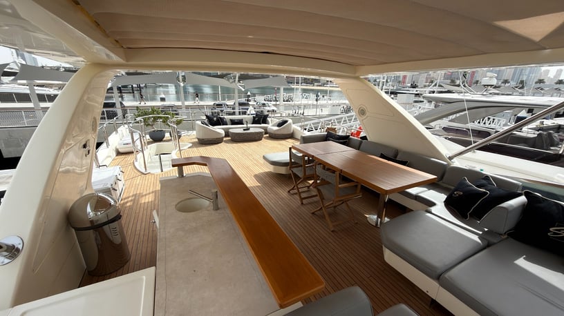 Azimut Satisfaction 88 ft (27m) Power boat in Dubai Harbour for rent in Dubai 15