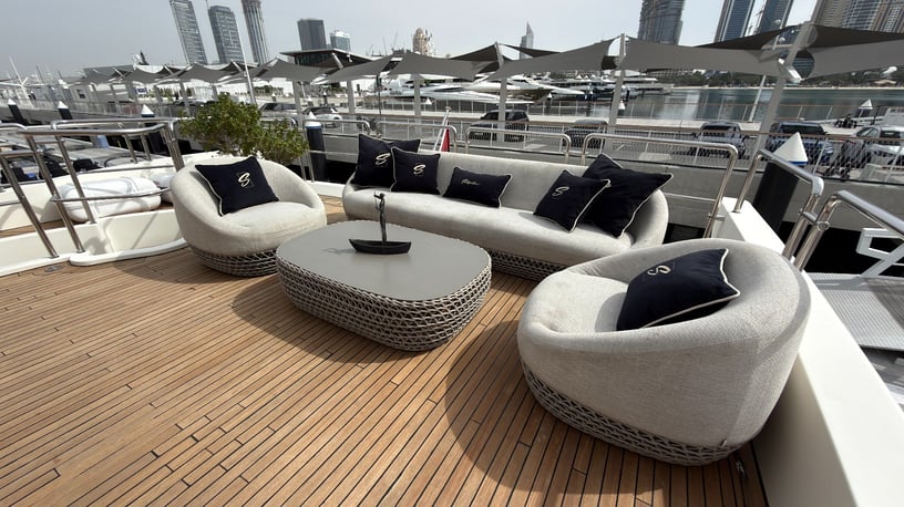Azimut Satisfaction 88 ft (27m) Power boat in Dubai Harbour for rent in Dubai 16