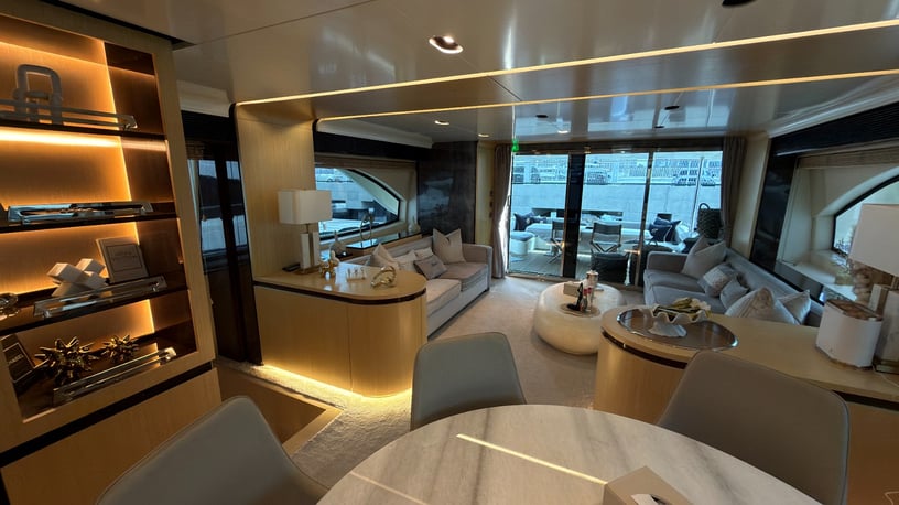 Azimut Satisfaction 88 ft (27m) Power boat in Dubai Harbour for rent in Dubai 13